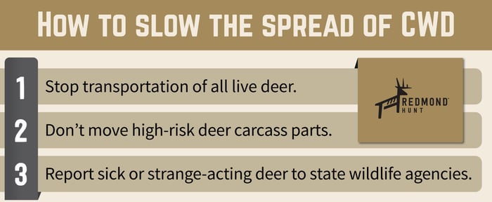 How to slow the spread of CWD in deer.