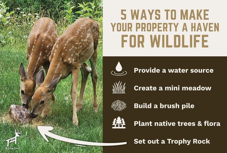 5 ways to make your backyard a haven for wildlife.